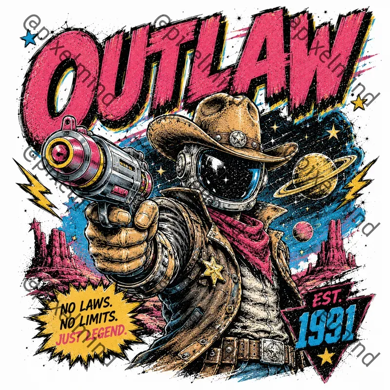 Vintage 90s Graphic Tshirt Generator