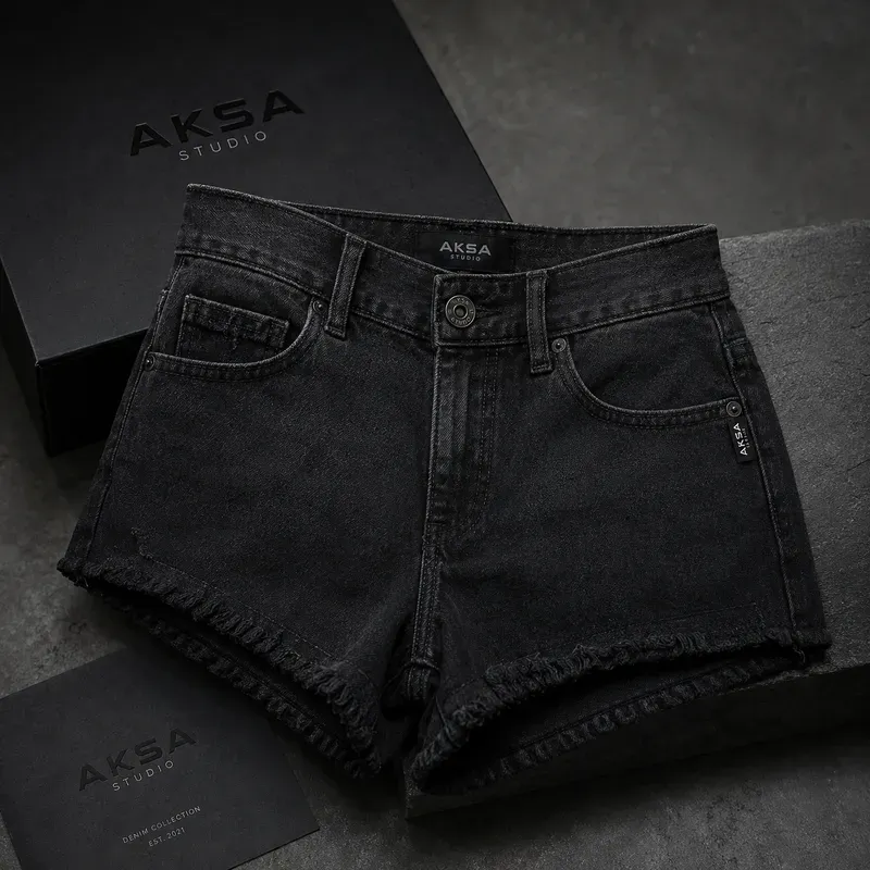 Women Denim Hotpants Mockups