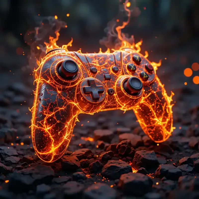 Blazing Fire Sculpted Logo Renders