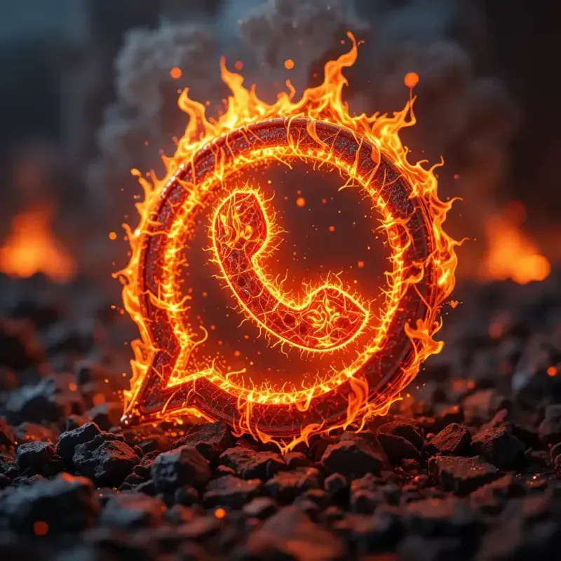 Blazing Fire Sculpted Logo Renders