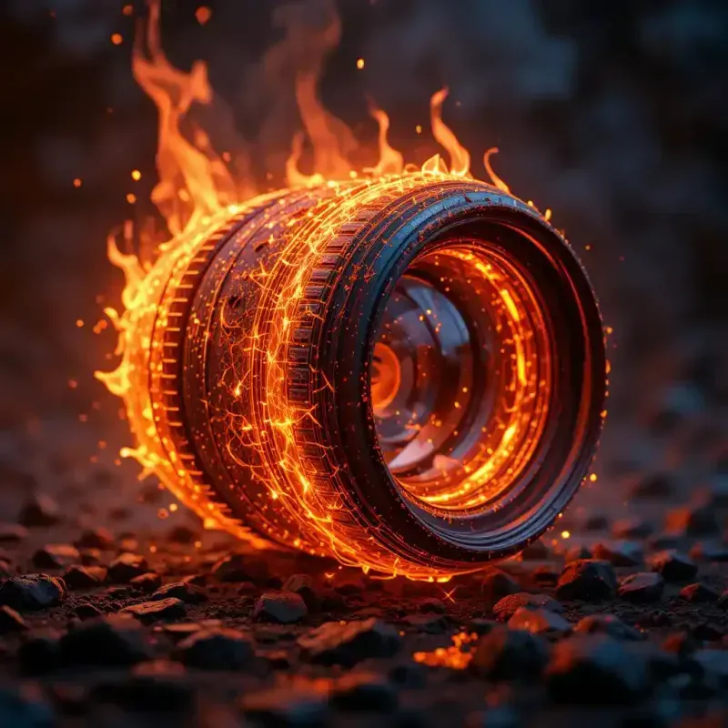 Blazing Fire Sculpted Logo Renders
