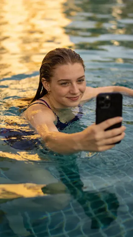 Candid Influencer Smartphone Photos