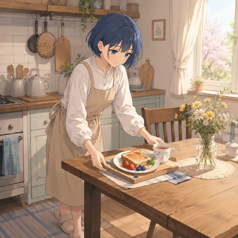 Soft Anime Spring Breakfasts