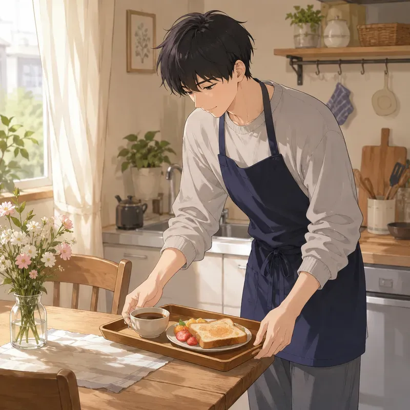 Soft Anime Spring Breakfasts