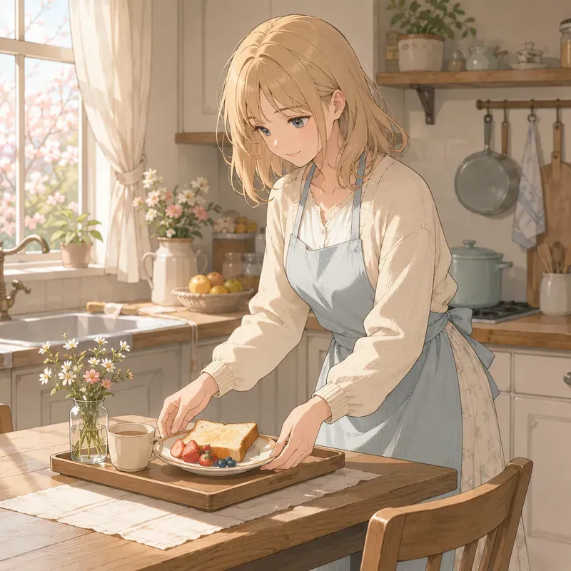 Soft Anime Spring Breakfasts