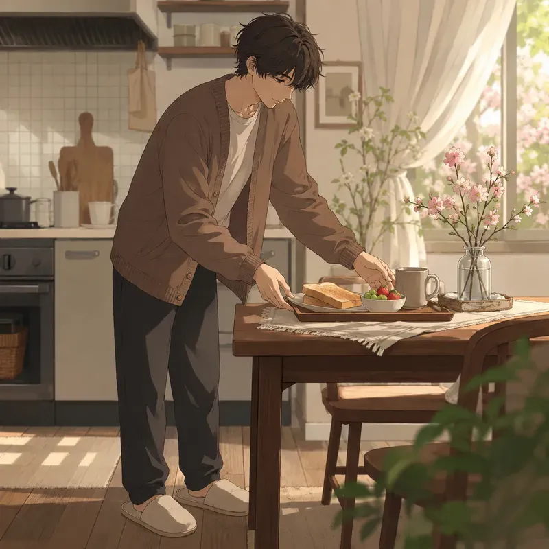Soft Anime Spring Breakfasts