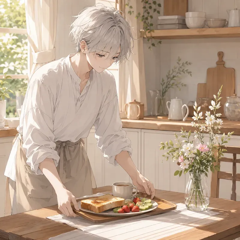 Soft Anime Spring Breakfasts