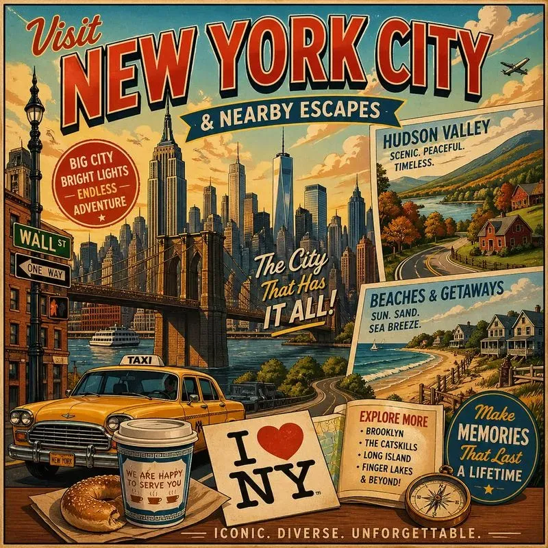 Vintage City Travel Poster Generator