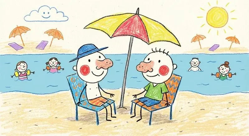 Naive Editorial Vacation Illustrations