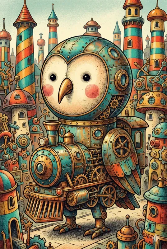 Whimsical Surreal Toy World Art