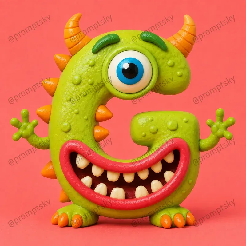 Clay Monster Letters