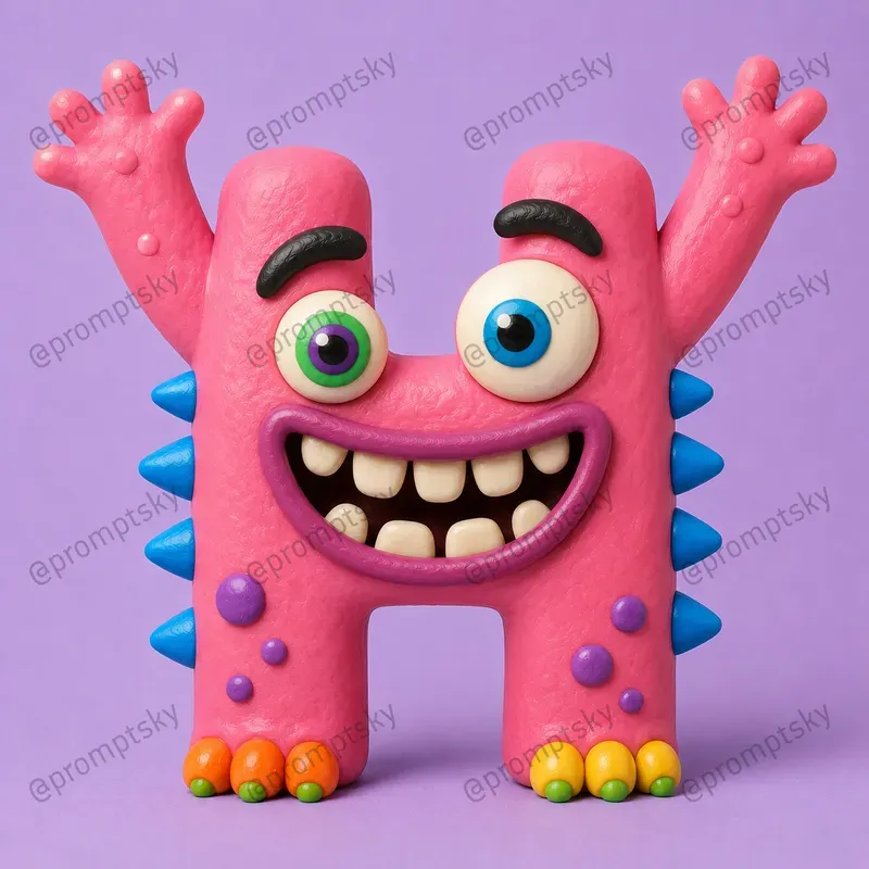 Clay Monster Letters