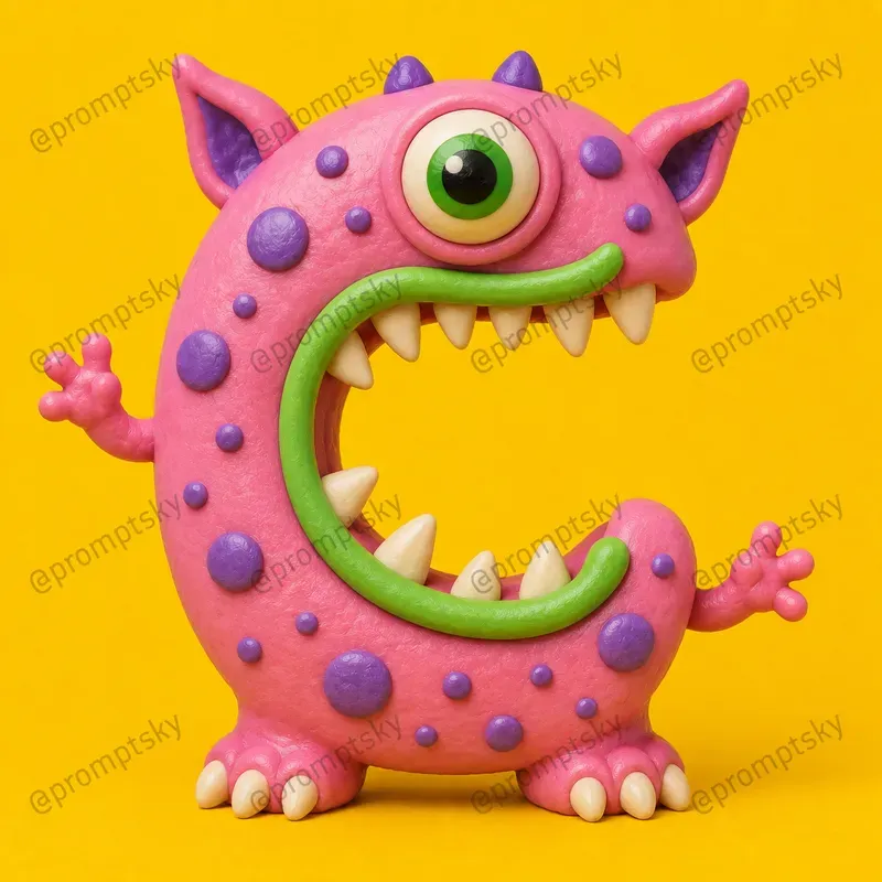Clay Monster Letters