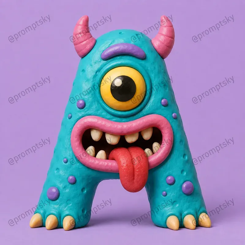 Clay Monster Letters
