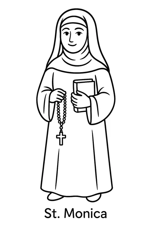 Catholic Saints Coloring Book Pages