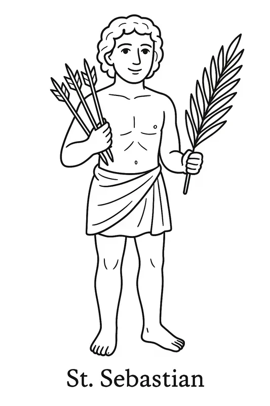 Catholic Saints Coloring Book Pages