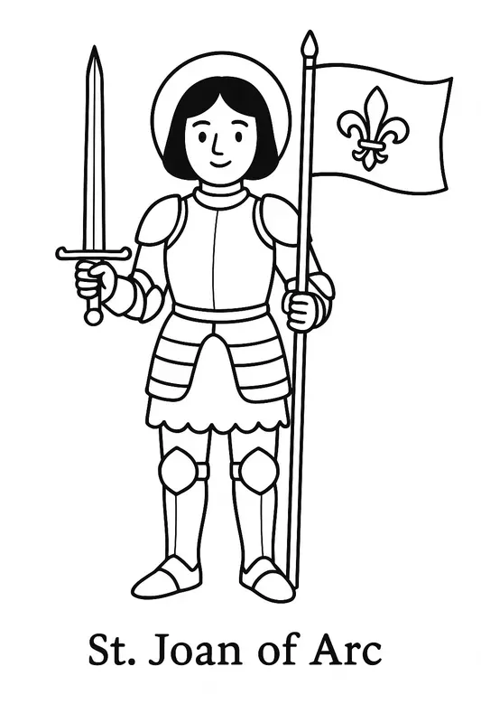 Catholic Saints Coloring Book Pages