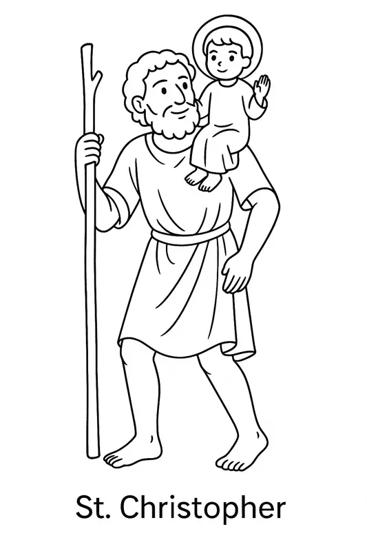 Catholic Saints Coloring Book Pages