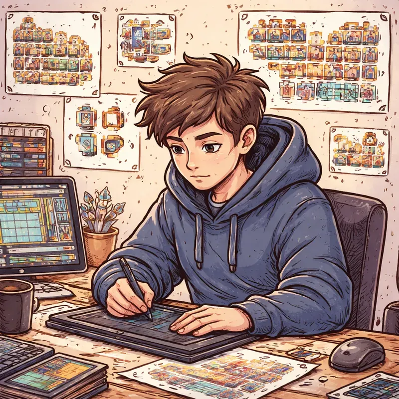 Creative Workspace Character Art