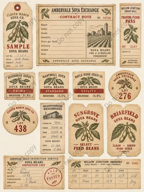 Grain Exchange Ephemera Sheets