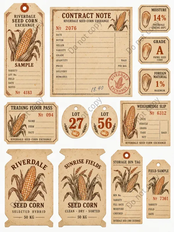 Grain Exchange Ephemera Sheets