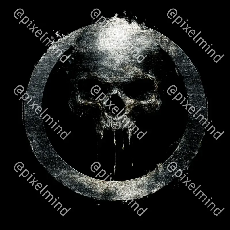 Metal Tshirt Logo Style Surreal Oil