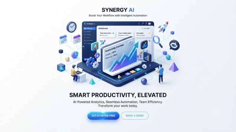 3D Web Landing Page Hero Generator