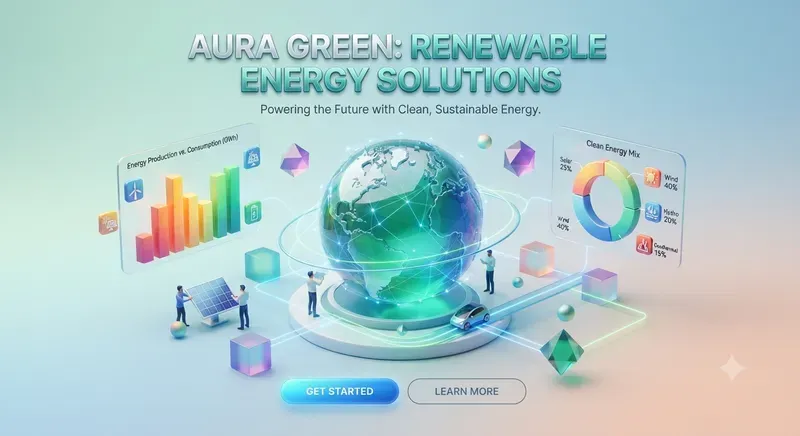 3D Web Landing Page Hero Generator