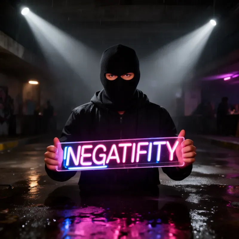 Cinematic Neon Typography Portraits