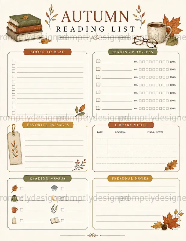 Cozy Fall Planners