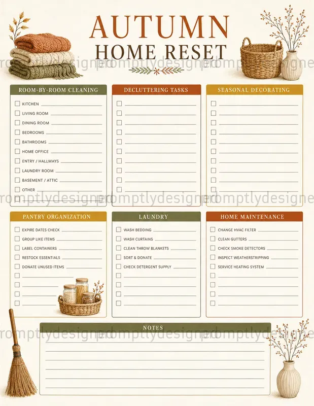 Cozy Fall Planners