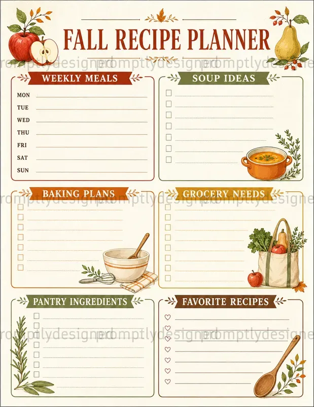 Cozy Fall Planners