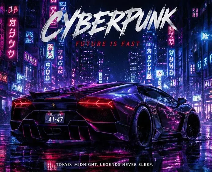 Cinematic Car Posters