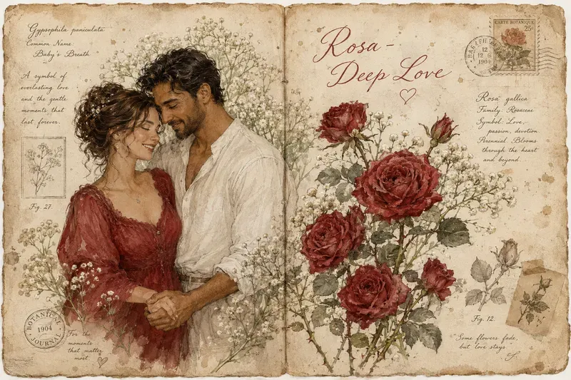 Aesthetic Botanical Journal Couple Photos