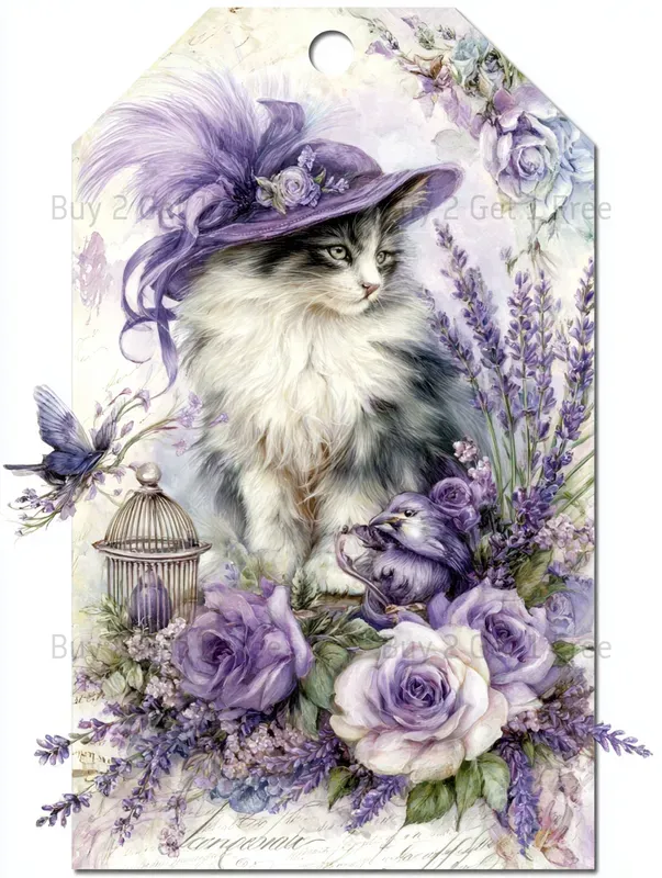 Summer Lavender Cake Product Tags