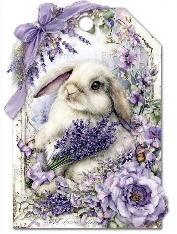 Summer Lavender Cake Product Tags