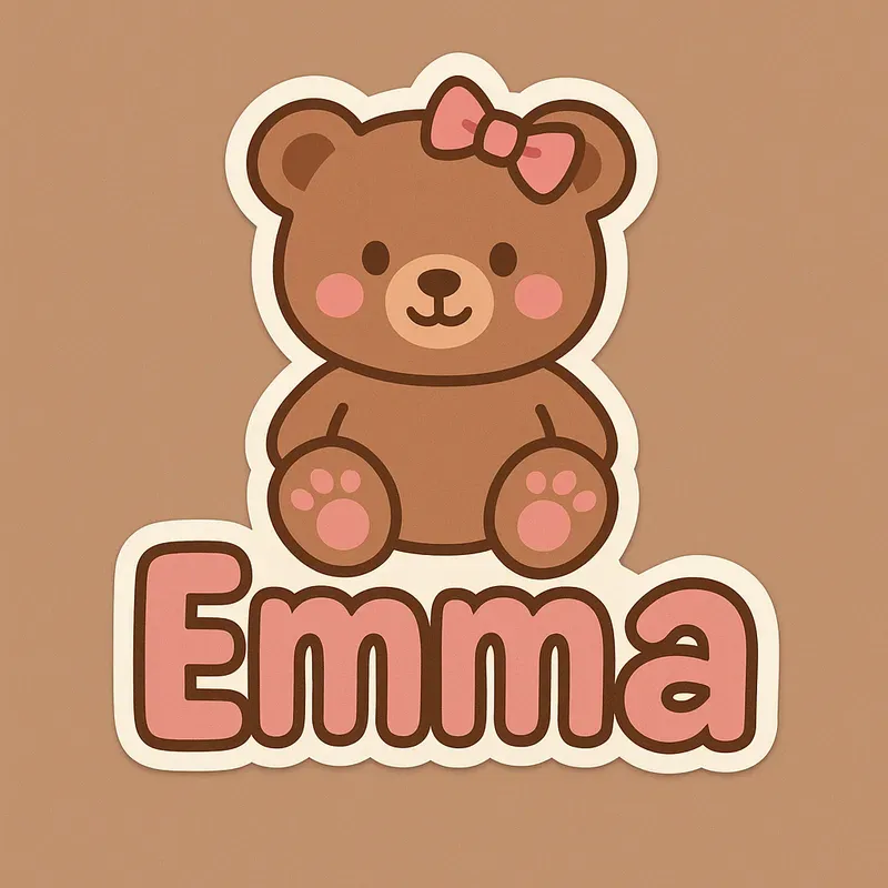 Cute Cartoon Name Tag Stickers