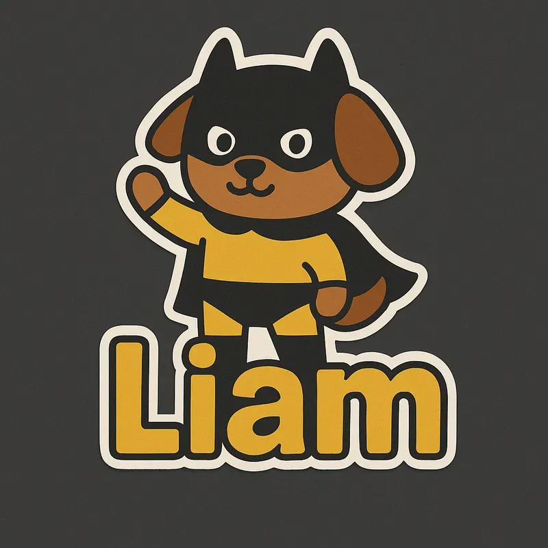 Cute Cartoon Name Tag Stickers