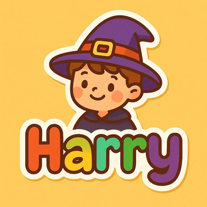 Cute Cartoon Name Tag Stickers