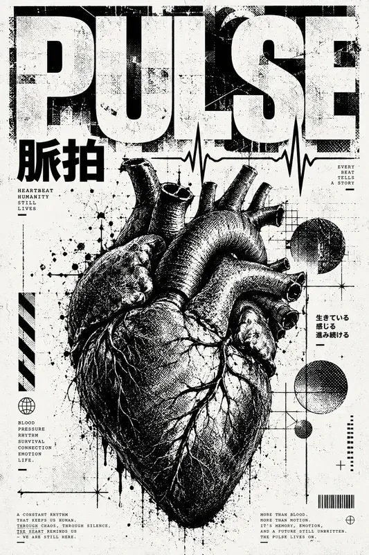 Brutalist Halftone Grunge Posters