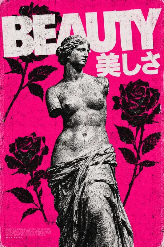 Brutalist Halftone Grunge Posters