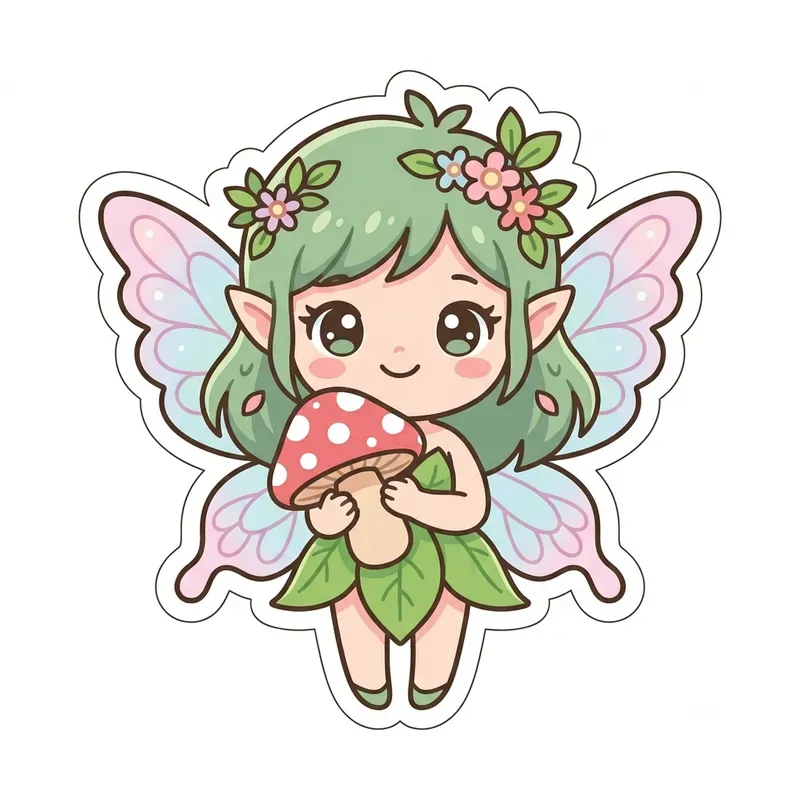 Cute Pastel Chibi Sticker Collections
