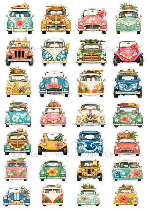 Western Vehicle Ephemera Clipart Sheets