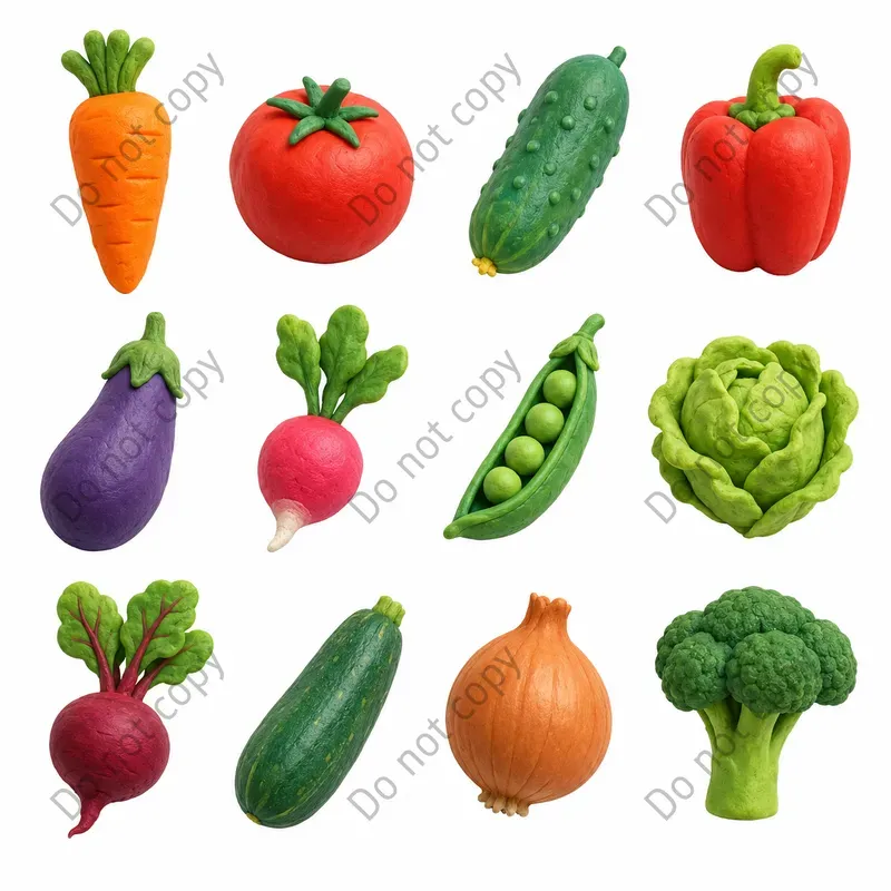 Claymation 3D Clipart Sets