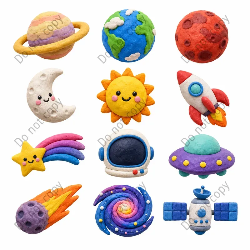 Claymation 3D Clipart Sets