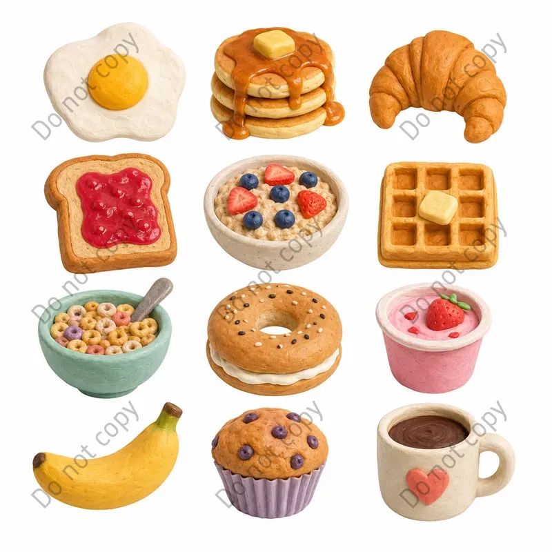 Claymation 3D Clipart Sets