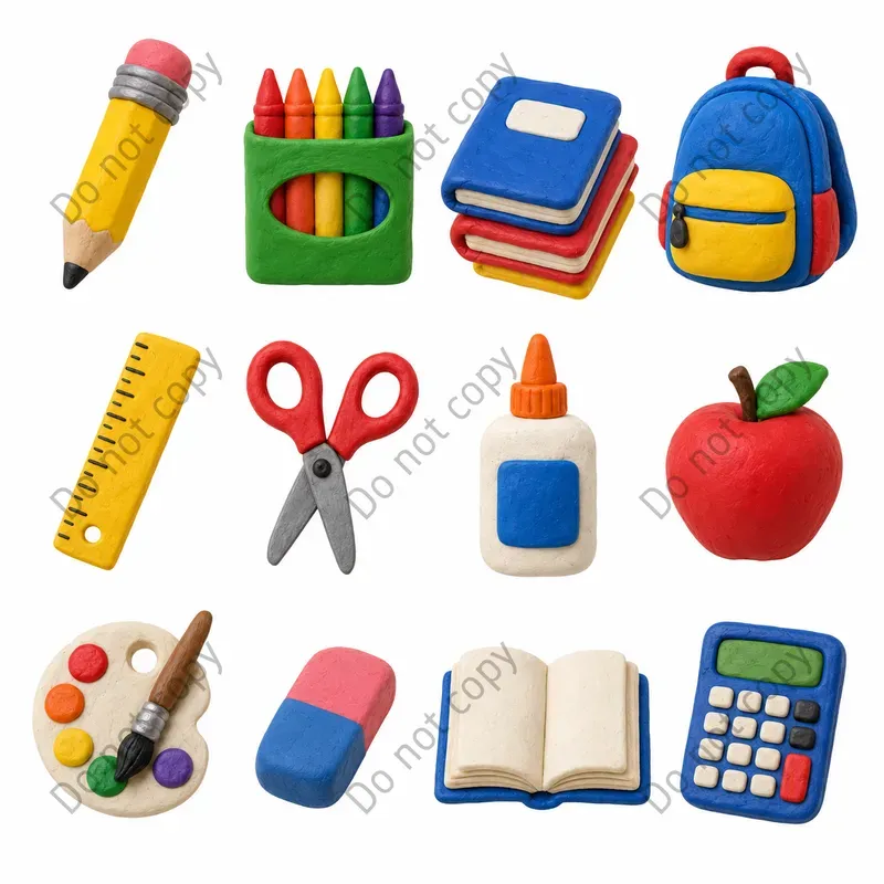Claymation 3D Clipart Sets