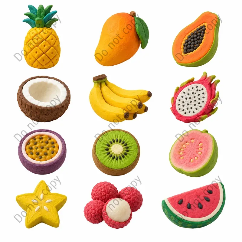Claymation 3D Clipart Sets