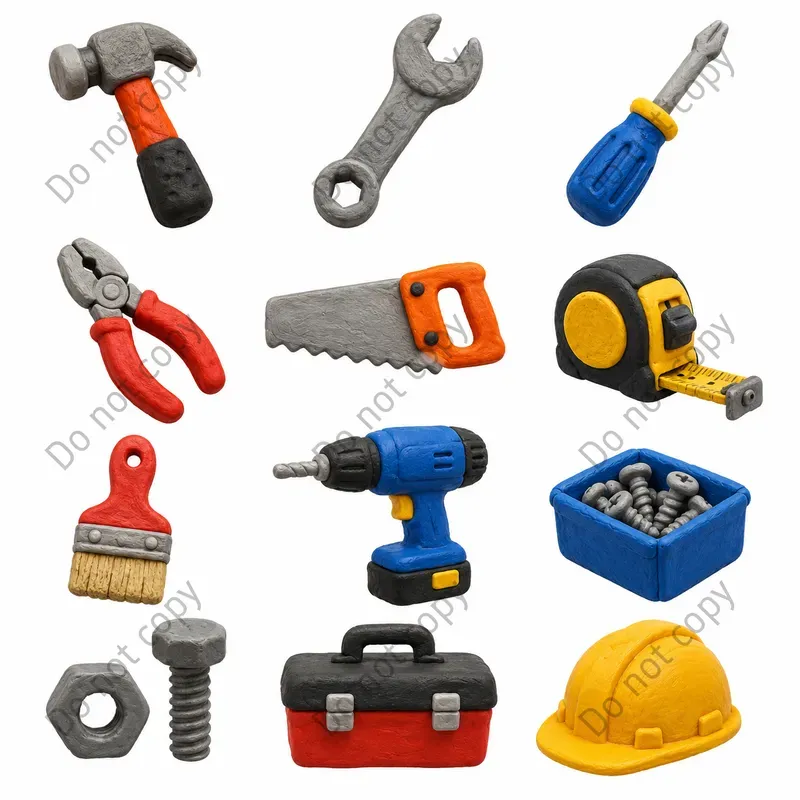 Claymation 3D Clipart Sets