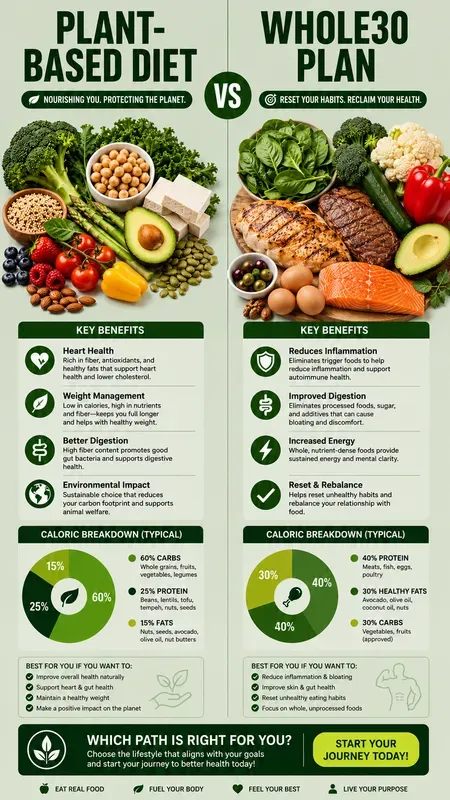 Nutrition Comparison Plan Infographics